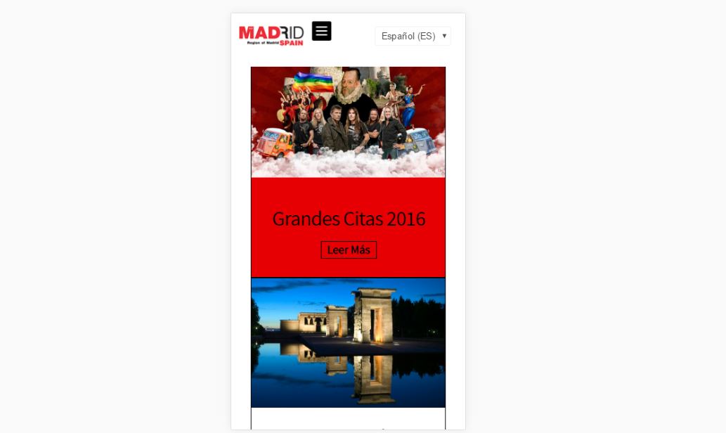 Web Responsive Design Turismo Madrid web-turismo-madrid-responsive