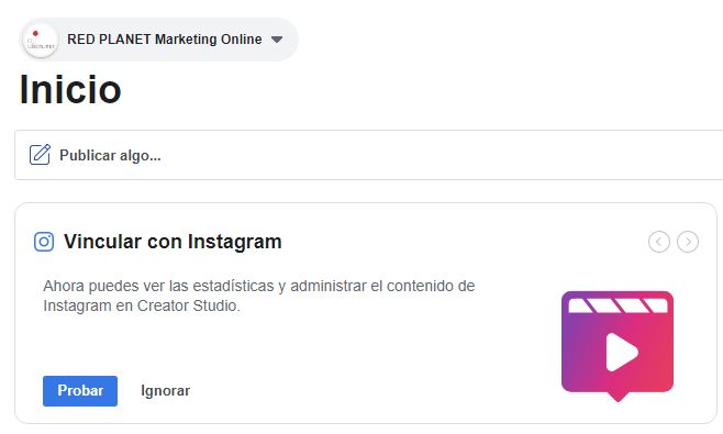 Programar Instagram desde Facebook Programar Instagram desde Facebook